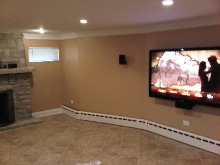 basement remodeling of Central Station Illinois home remodeling picture